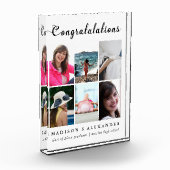 Afstuderen fotocollage en typografie met naam fotoblokken