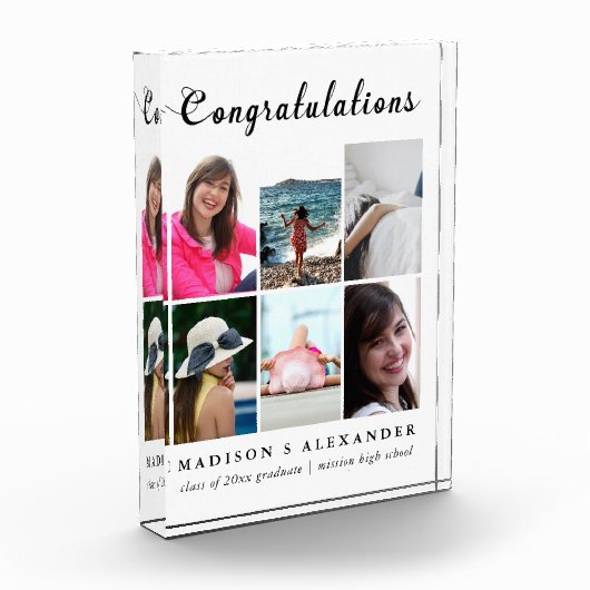 Afstuderen fotocollage en typografie met naam fotoblokken (Links)