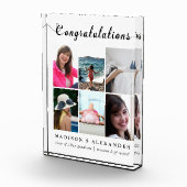 Afstuderen fotocollage en typografie met naam fotoblokken