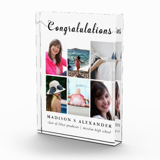 Afstuderen fotocollage en typografie met naam fotoblokken (Rechts)