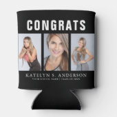 Afstuderen fotocollage felicitaties blikjeskoeler (Achterkant)