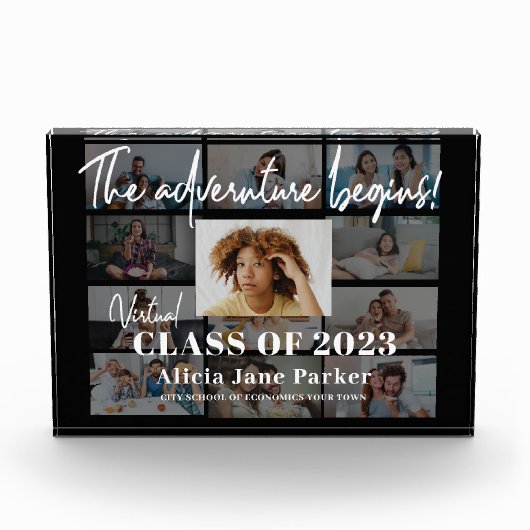 Afstuderen fotocollage klasse jaar fotoblokken (Voorkant)