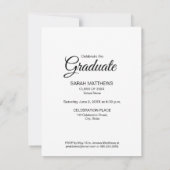  Afstuderen fotocollage Klasse Party Kaart (Achterkant)