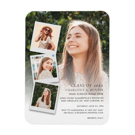 Afstuderen Fotocollage Open Huis 2024 Feest Magneet (Verticaal)