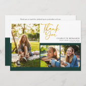 Afstuderen Fotocollage Script Afstuderen Partij Bedankkaart (Voorkant / Achterkant)
