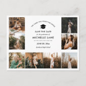 Afstuderen fotocollage Sla de datum op Briefkaart (Voorkant)