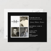 Afstuderen fotocollage uitnodiging briefkaart (Voorkant / Achterkant)