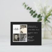 Afstuderen fotocollage uitnodiging briefkaart (Staand voorkant)