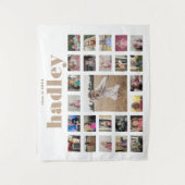 Afstuderen fotocollage wandtapijt wandkleed (Voorkant)