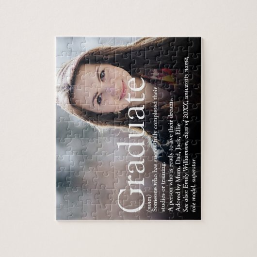 Afstuderen fotodefinitie Modern Legpuzzel (Verticaal)