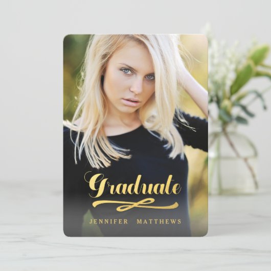 Afstuderen | Fotogradatiepartij Kaart (Staand voorkant)