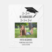 Afstuderen fotojaar: moedig beste fleece deken (Voorkant)