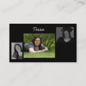 Afstuderen-fotokaart Contactkaartje (Achterkant)