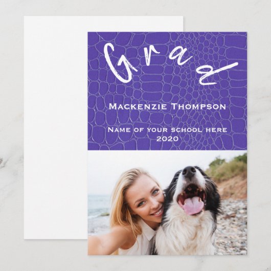 Afstuderen Fotokaart Feestdagenkaart (Voorkant / Achterkant)