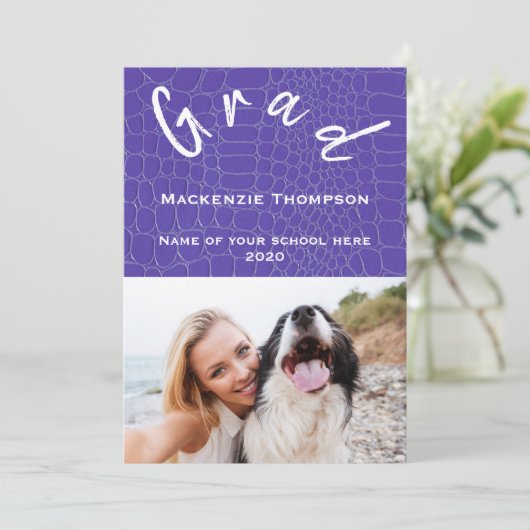 Afstuderen Fotokaart Feestdagenkaart (Staand voorkant)