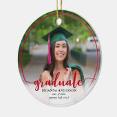 Afstuderen Fotokalligrafie Rode keramische sierele Keramisch Ornament (Links)