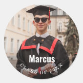 Afstuderen Fotoklas van 2025 Ronde Sticker (Voorkant)