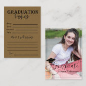 Afstuderen fotoklas van Afstuderen 2025 Advieskaart (Voorkant / Achterkant)