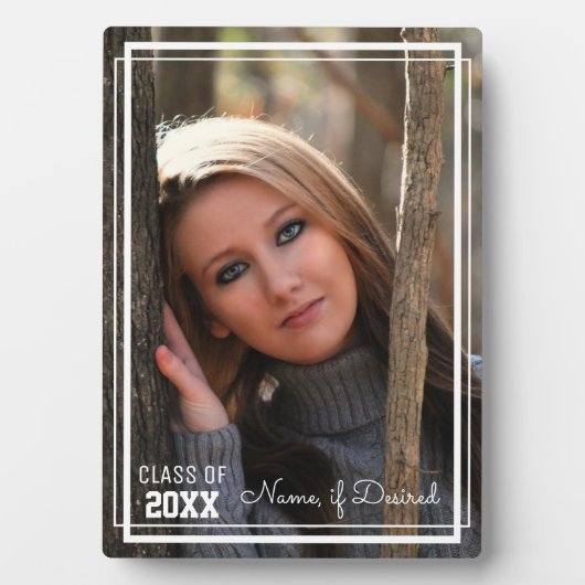 Afstuderen Fotoklasse Jaar 5x7 Verticaal Fotoplaat (voorkant)