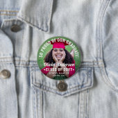 Afstuderen Fotoklasse Jaar Moderne tekstbedekking Ronde Button 7,6 Cm (In situ)