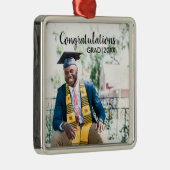 Afstuderen Fotoklasse van 20XX Moderne Typografie Metalen Ornament (Rechts)