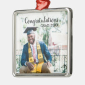 Afstuderen Fotoklasse van 20XX Moderne Typografie Metalen Ornament (Links)