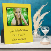 Afstuderen fotoklasse van 20XX Plaque Fotoplaat (Zijkant)