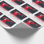 Afstuderen Fotonaam School Afstuderen Cadeaupapier (Hoek)