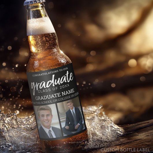 Afstuderen Foto's Afstuderen - Foto's - Zwart Bier Etiket
