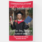 Afstuderen foto's en antenne jaarbanner spandoek (Verticaal)