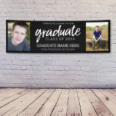 Afstuderen Foto's - Klasse van het Jaar Zwart Spandoek