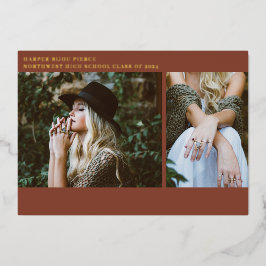 Afstuderen Foto's Line Art Terracotta Aankondiging