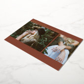 Afstuderen Foto's Line Art Terracotta Aankondiging (Gedraaid)