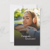 Afstuderen Foto's Modern Afstudeerder 2025 Party Kaart (Achterkant)