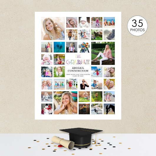 Afstuderen foto's samenvouwen AFSTUDEREN Poster
