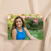 Afstuderen fotosjabloon eenvoudig minimalistisch s kaart