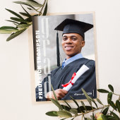 Afstuderen Fotosjabloon Moderne Typografie Vet Kaart