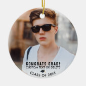 Afstuderen Fototoetsenbord Gift Modern Class 20XX Keramisch Ornament (Voorkant)