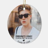 Afstuderen Fototoetsenbord Gift Modern Class 20XX Keramisch Ornament (Links)