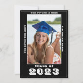 Afstuderen Fotouitnodiging Aankondiging (Voorkant)
