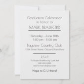 Afstuderen Fotouitnodiging - Filteren op plaats Kaart (Achterkant)