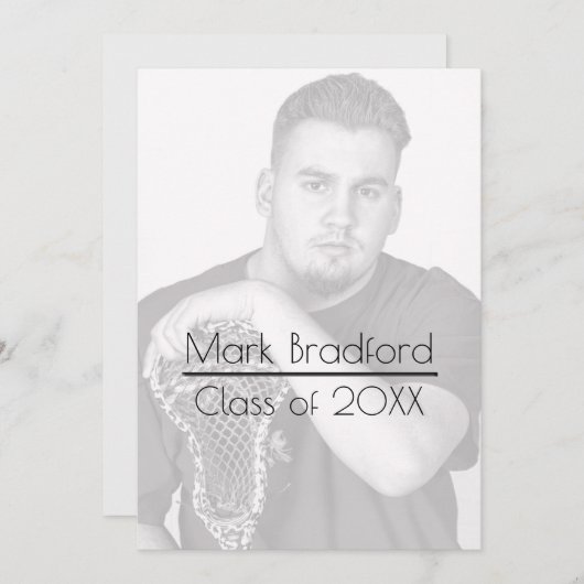 Afstuderen Fotouitnodiging - Filteren op plaats Kaart (Voorkant / Achterkant)