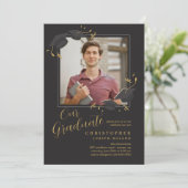 Afstuderen Fotouitnodiging Kaart (Staand voorkant)