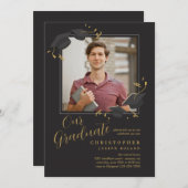 Afstuderen Fotouitnodiging Kaart (Voorkant / Achterkant)