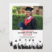 Afstuderen fotouitnodiging kaart (Voorkant / Achterkant)