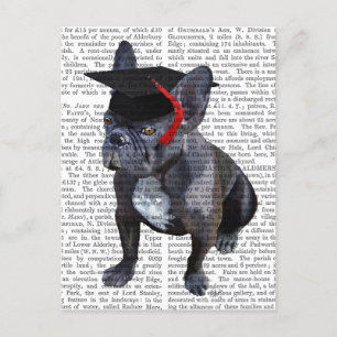 Afstuderen French Bulldog Aankondigingskaart