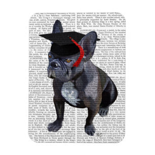Afstuderen French Bulldog Magneet