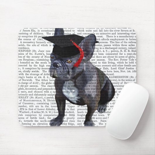 Afstuderen French Bulldog Muismat (Met muis)