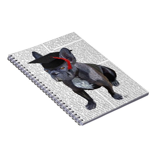Afstuderen French Bulldog Notitieboek (Rechterzijde)