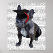 Afstuderen French Bulldog Poster (Voorkant)